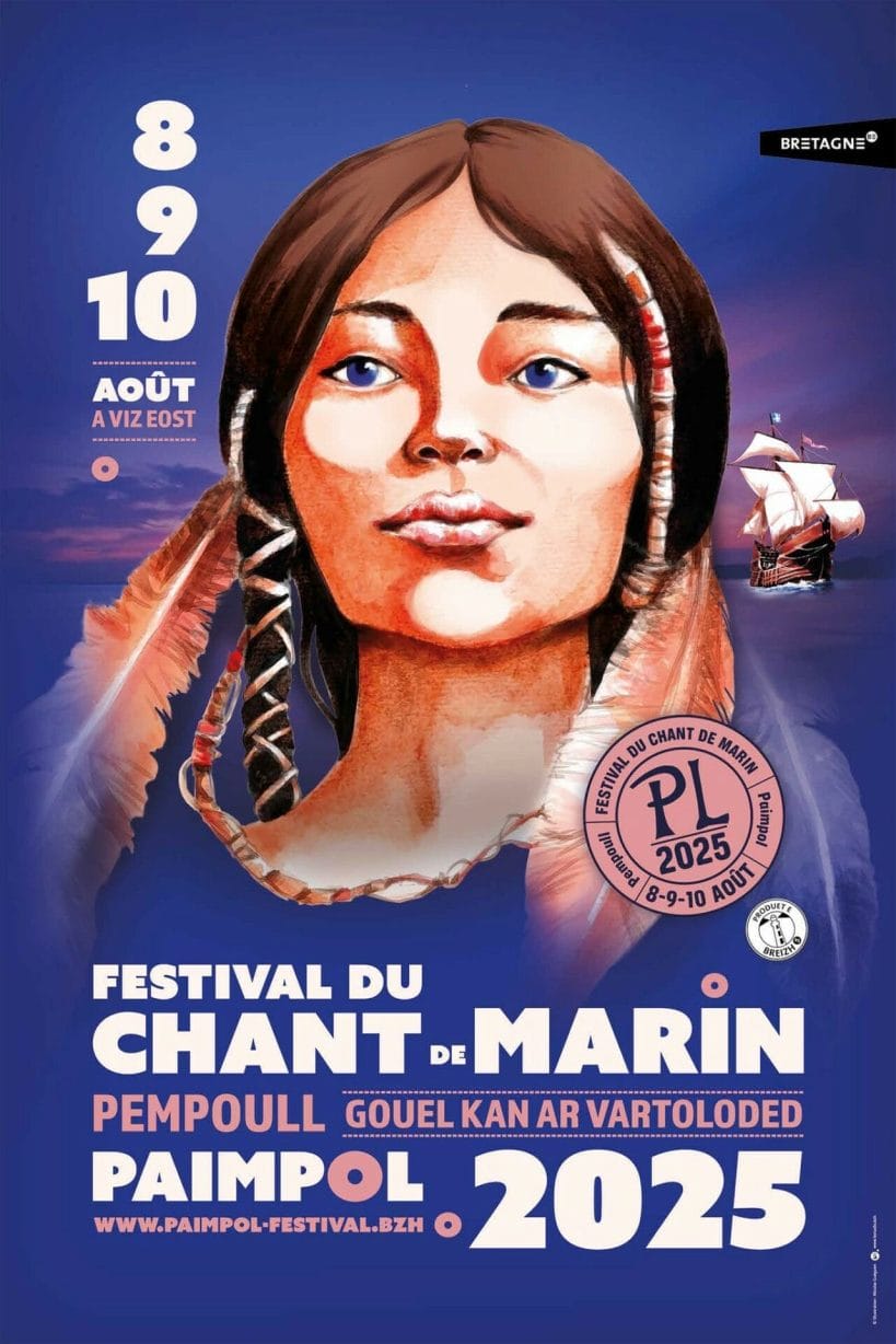 Affiche Festival du Chant de Marin Paimpol 2025