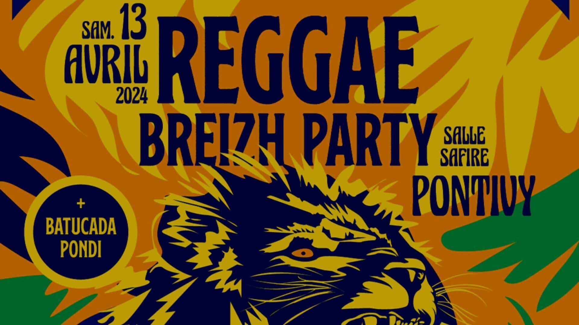 Reggae Breizh Party, le 13 avril 2024 à Pontivy (56)