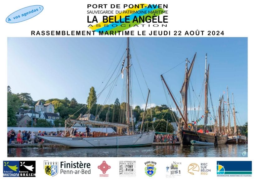 La fête maritime de La Belle Angèle, le 22 août 2024 à Pont-Aven (29)