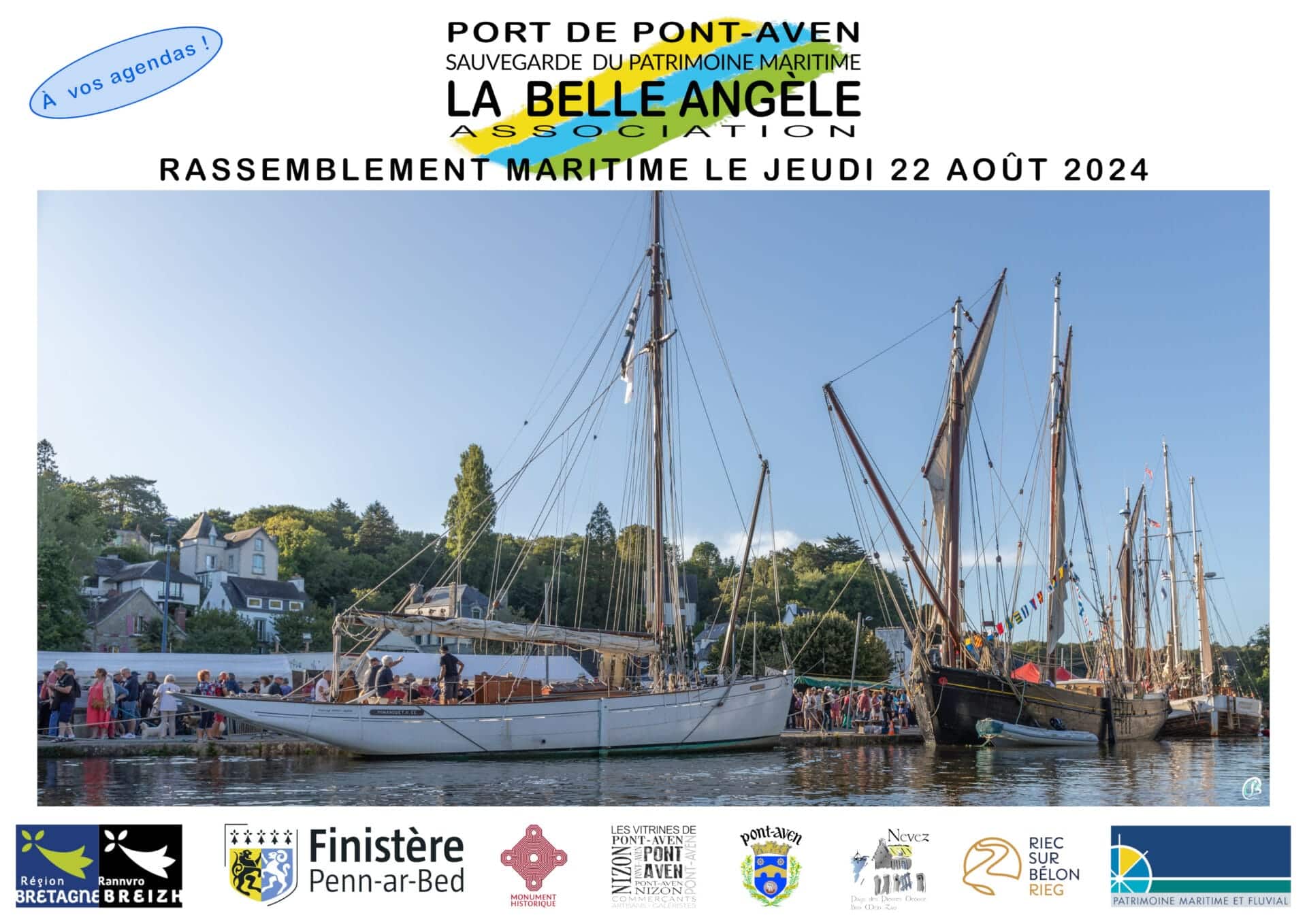 La fête maritime de La Belle Angèle, le 22 août 2024 à Pont-Aven (29)