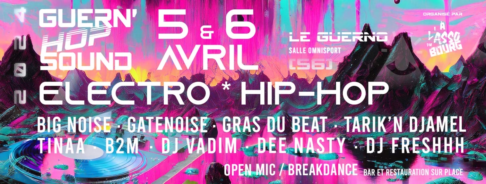Festival Guern’hop Sound / Les Z’illuminés, 5 et 6 avril 2024 au Guerno (56)