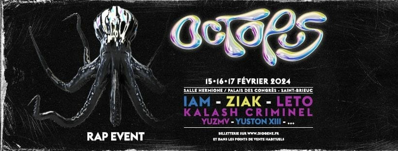 Octopus – Rap Event, du 15 au 17 février 2024 à Saint Brieuc (22)