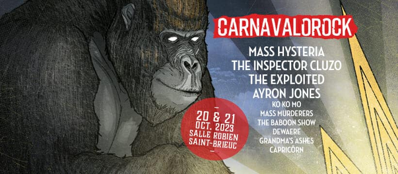Festival Carnavalorock, 20 & 21 Octobre 2023 à Saint-Brieuc (22)