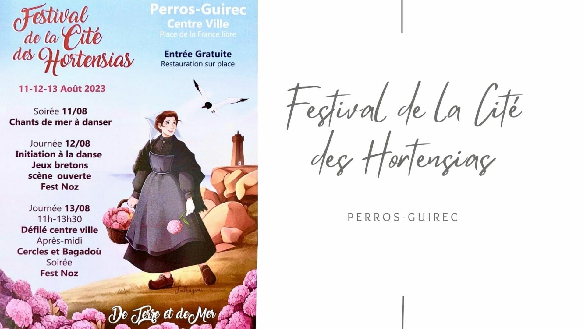 Festival de la Cité des Hortensias, 11 au 13 août 2023 à Perros-Guirec (22)