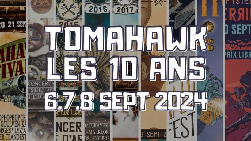 Festival Tomahawk, les 6, 7 et 8 septembre 2024 à Querrien (29)