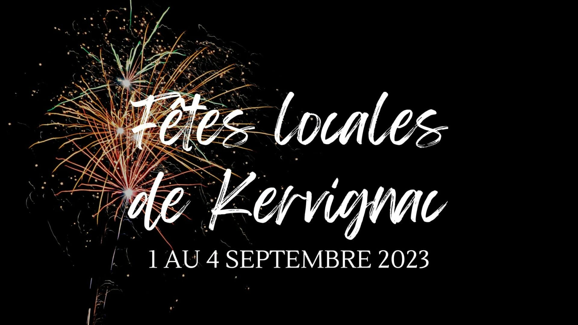Fêtes locales de Kervignac, du vendredi 1er au lundi 4 septembre 2023