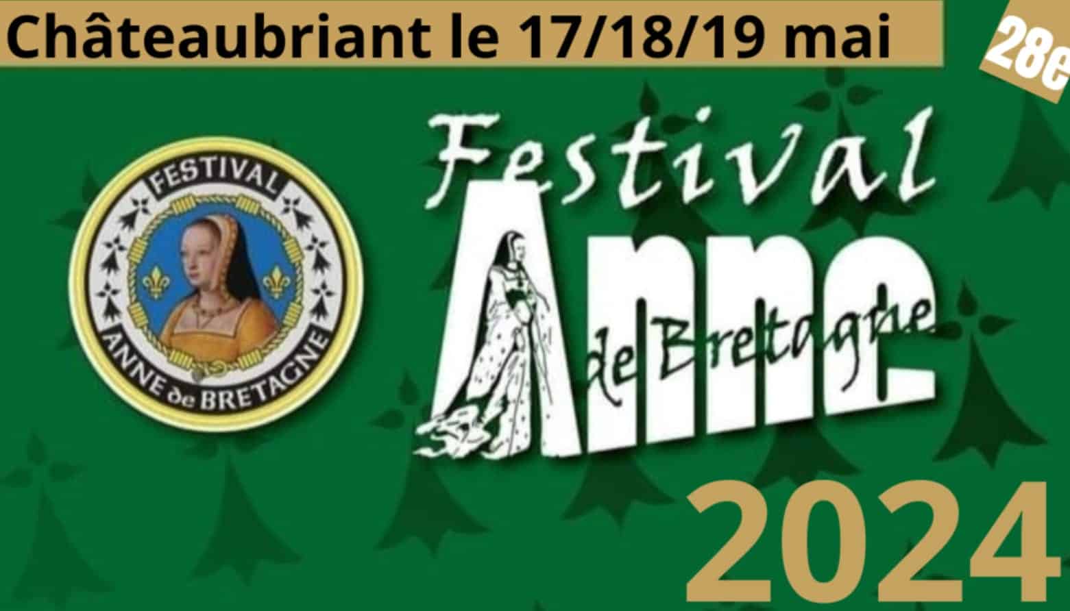 Festival Anne de Bretagne, 17 au 19 mai 2024 à Châteaubriant (44)